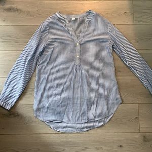 Old navy blue and white stripe top